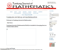 Tablet Screenshot of journals.math.tku.edu.tw